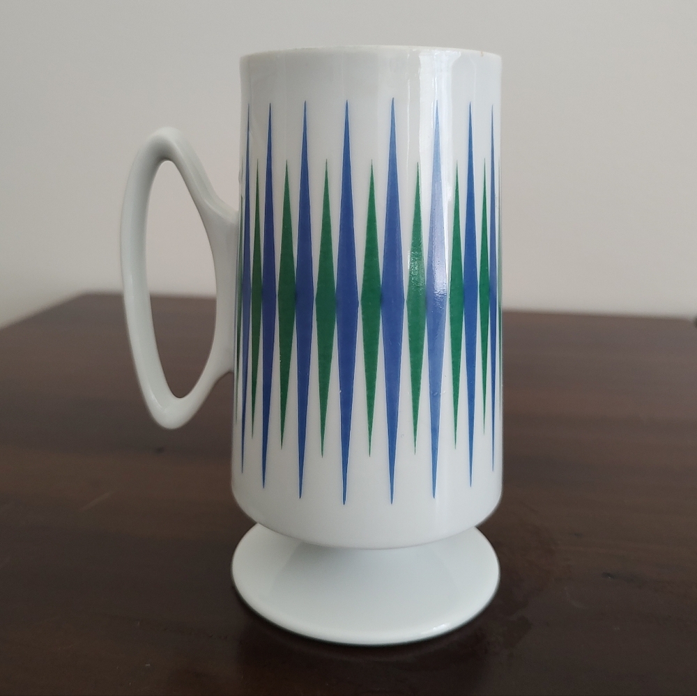 Atomic Contempri Eclipse MCM Paul McCobb Diamond Pattern Coffee Mug